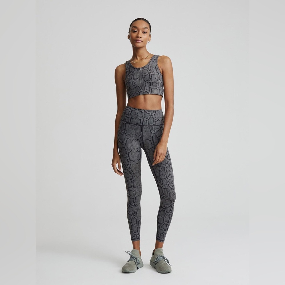 Varley - Let's Go Super High Rise 25 - Olive Snake Sz S PERFECT 🐍